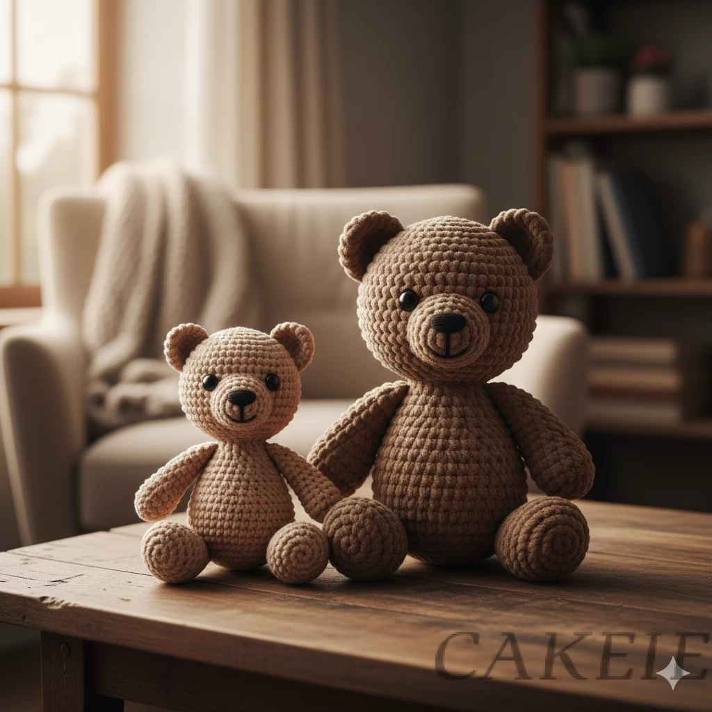 Crochet Teddy Bear (Small & Medium)